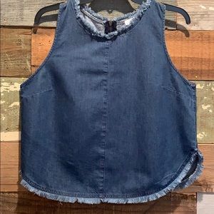 LUSH denim top